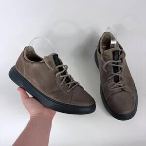 Samuel Hubbard Flight Casual Sneakers Men's 10.5 Taupe Nubuck Leather Lace-Up